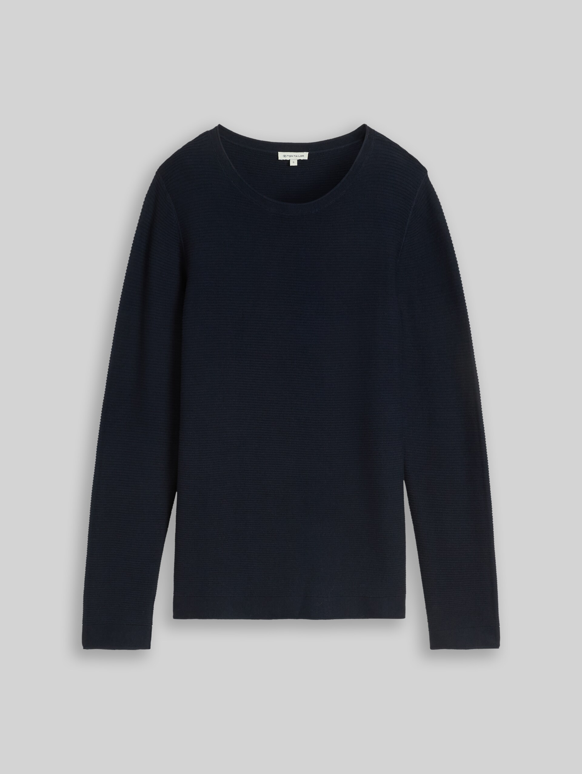 Strickpullover aus Baumwolle - midnight navy blue