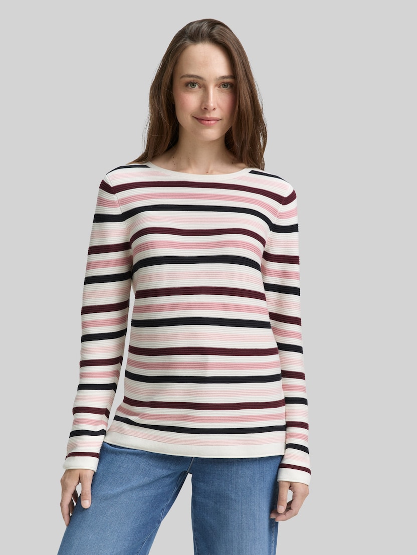 Strickpullover aus Baumwolle von Women, rose ottoman knit