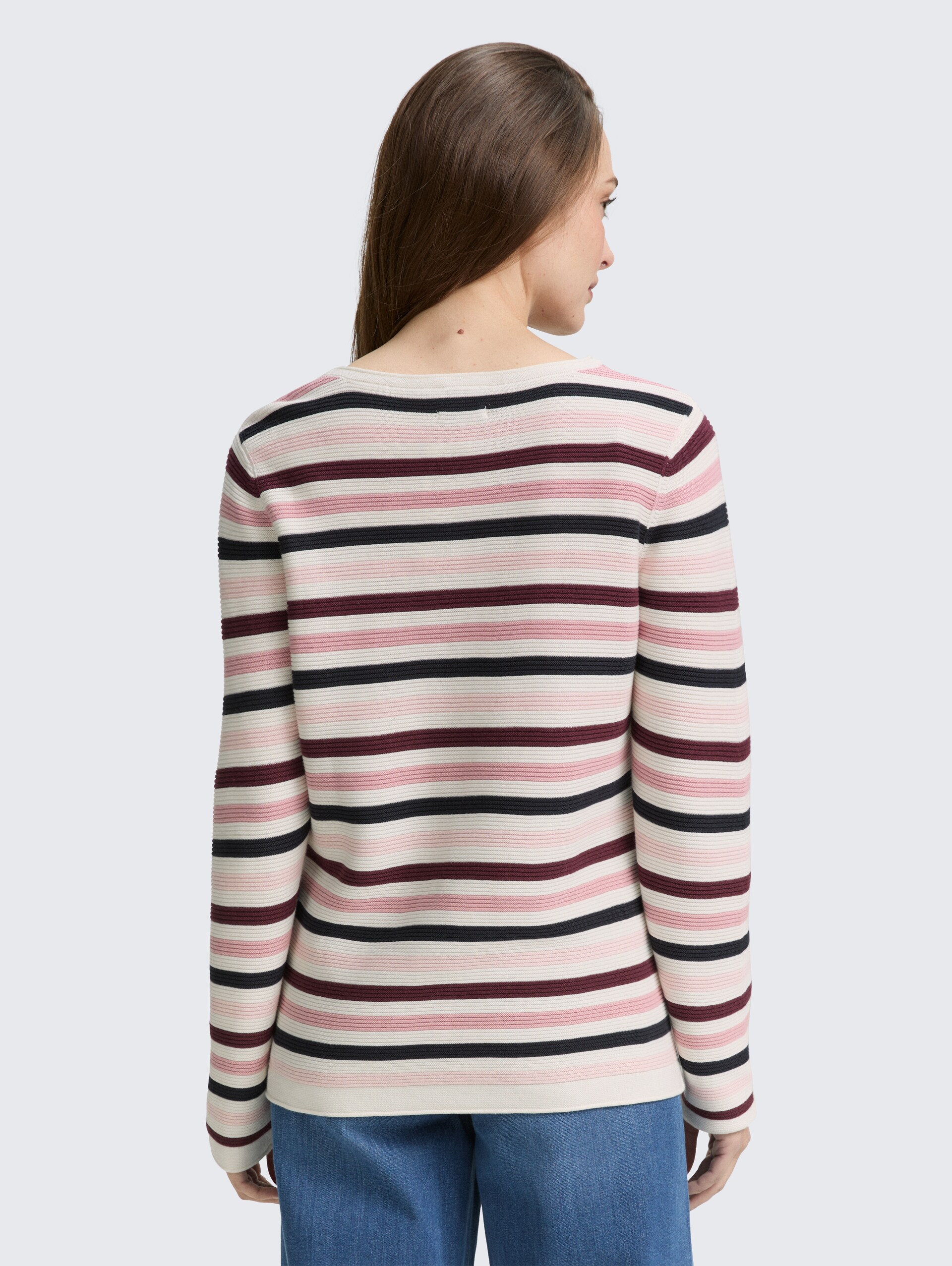 Strickpullover aus Baumwolle - rose ottoman knit