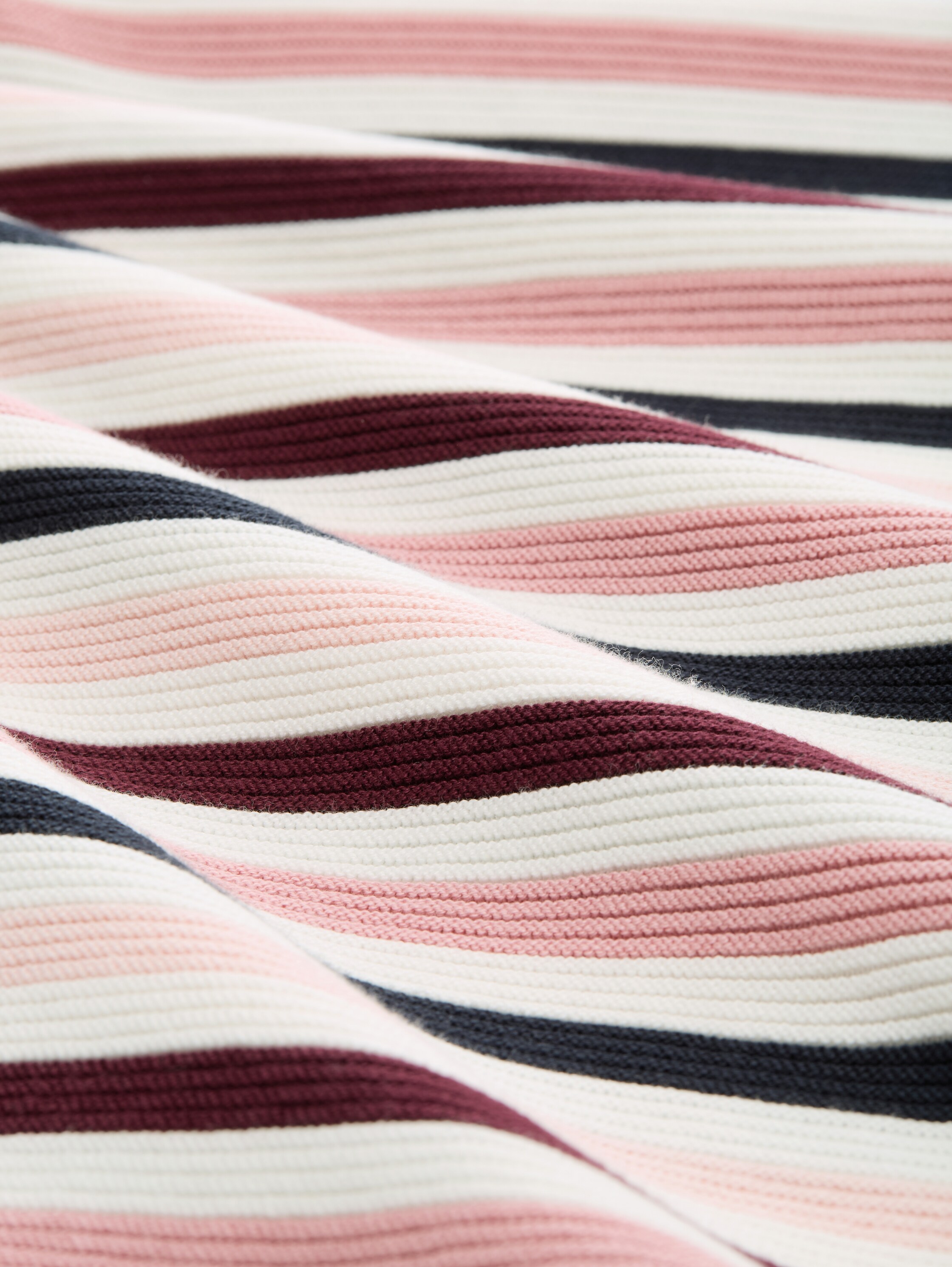 Gebreide trui van katoen - rose ottoman knit - Materiaalweergave