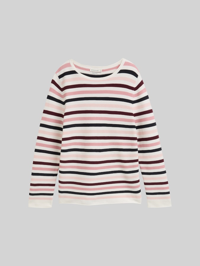 Gebreide trui van katoen door Women, rose ottoman knit