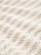 Strickpullover aus Baumwolle - sand stone offwhite stripe - Material-Ansicht