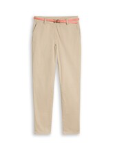 Nicht ausgewählt, Chino mit Gürtel von Tom Tailor, braun