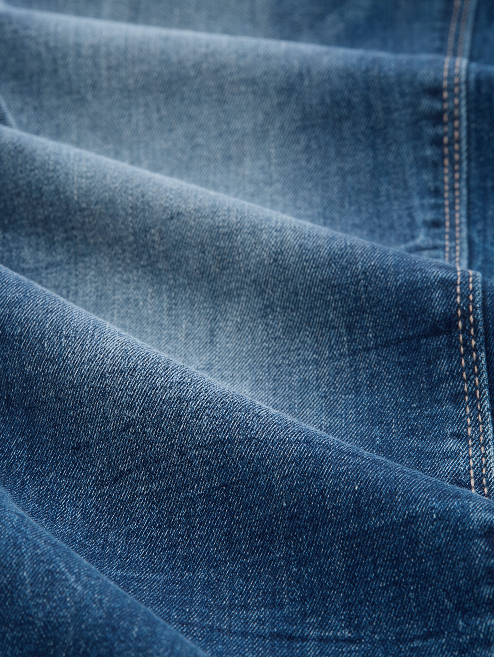 TTALEXA SLIM jeans - random bleached  blue denim - Material view