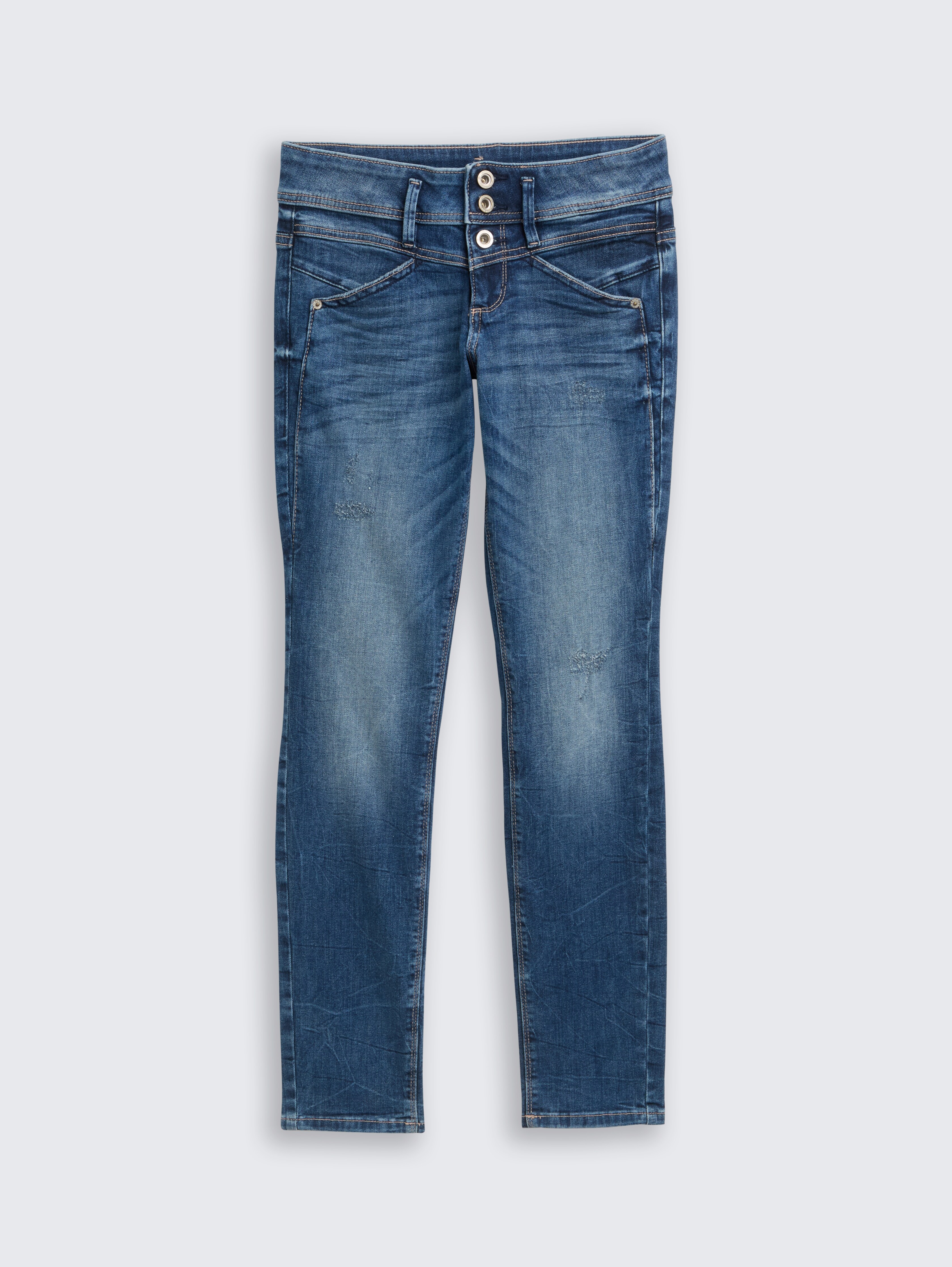 韓国商品/THREETIMES Alexa raw jeans threetimes] Alexa raw jeans (ice blue) 正規品 韓国ブランド