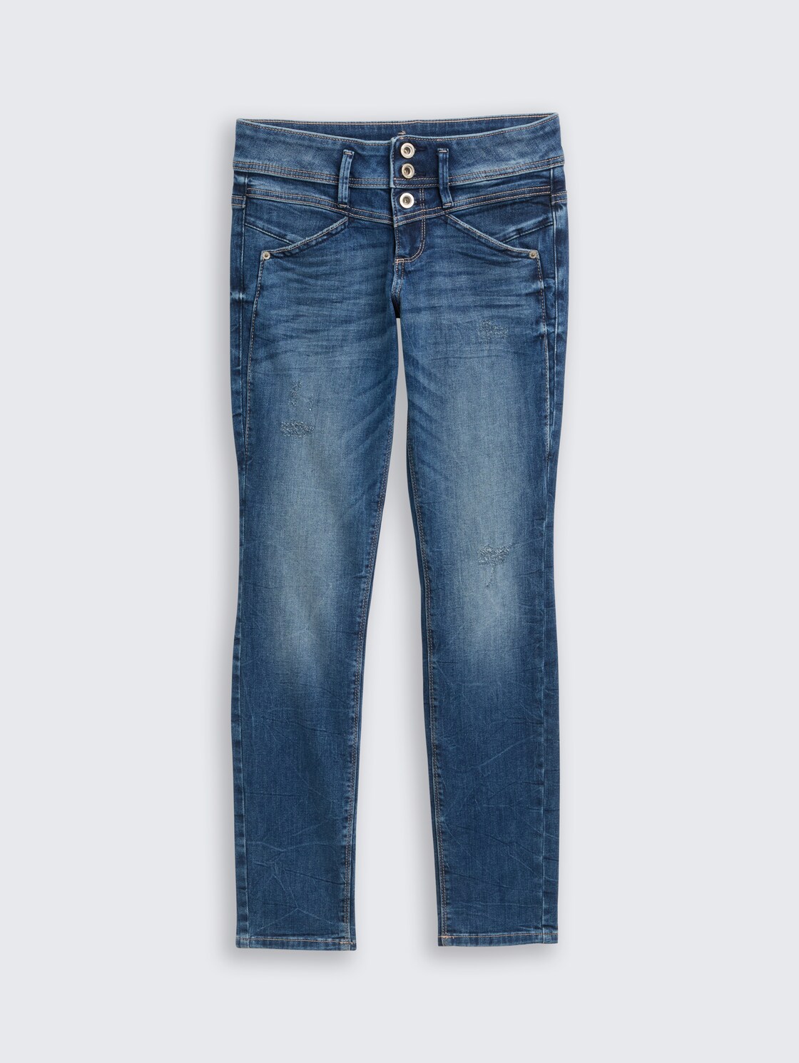 TTALEXA SLIM Jeans - random bleached blue denim - Vorder-Produkt-Ansicht