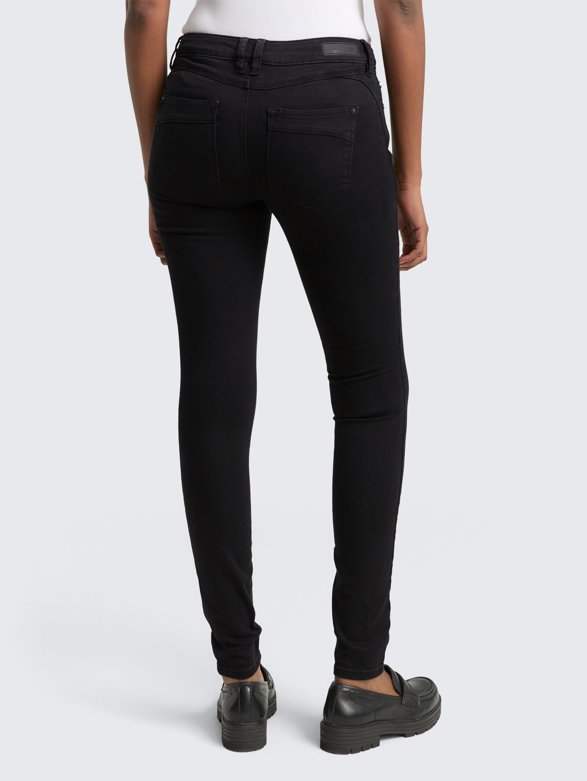 TTJONA EXTRA SKINNY Jeans - clean dark stone black denim - Auschnitt Model-Rückansicht