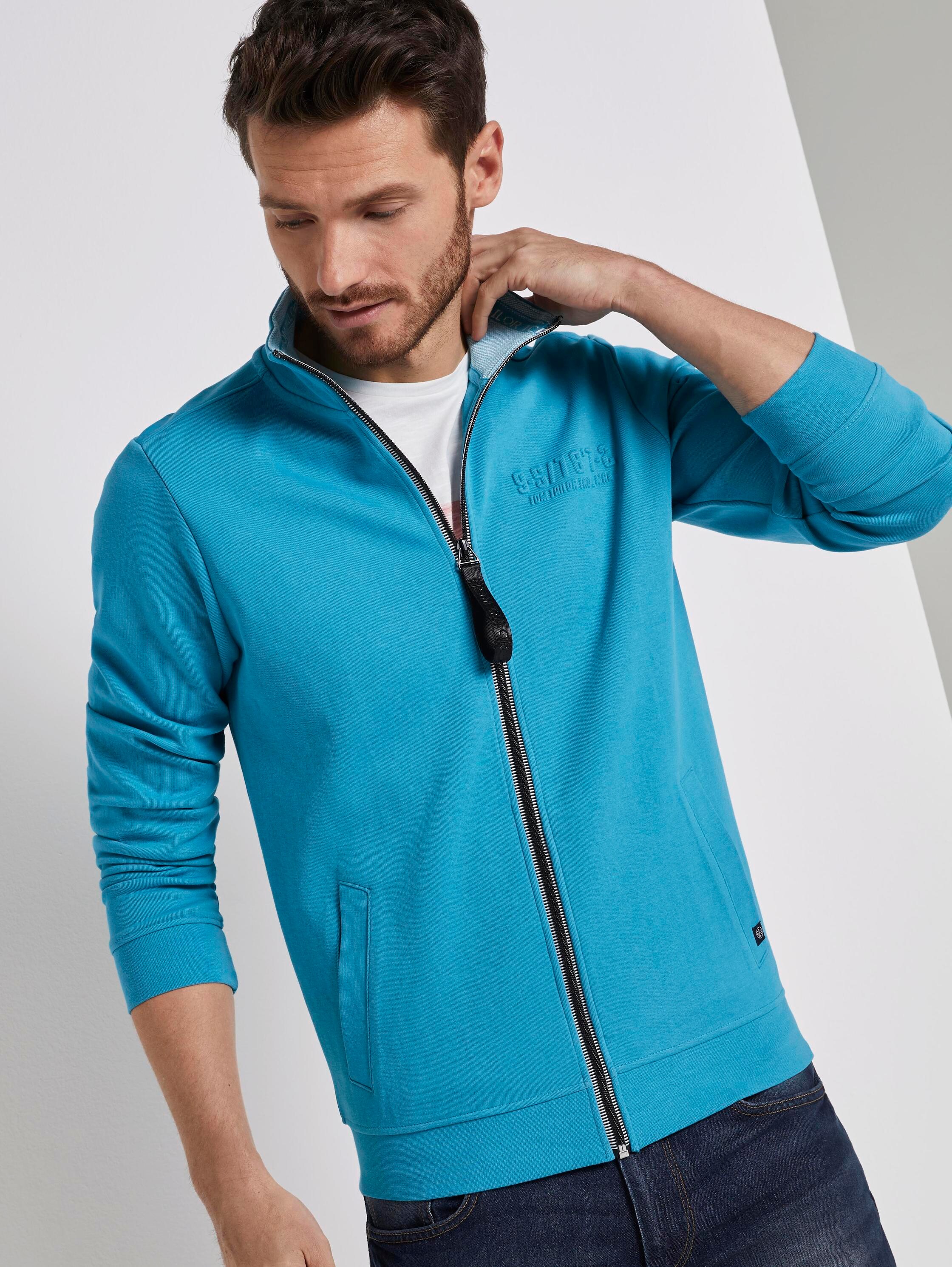 Sweatjacke mit Stehkragen - 1
