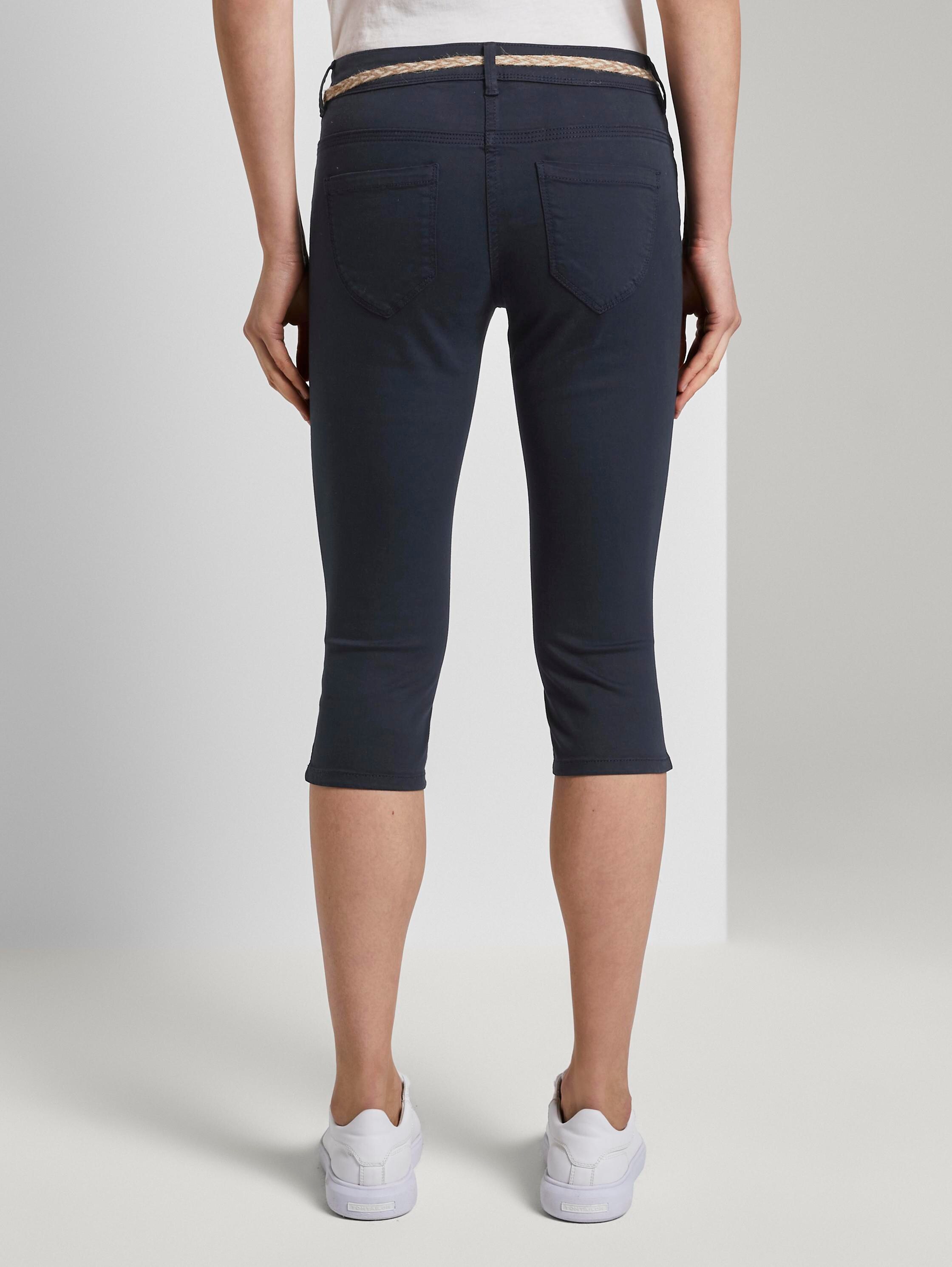 Pantacourt Alexa Slim en lyocell mélangé - Sky Captain Blue - Découpe Vue arrière du modèle