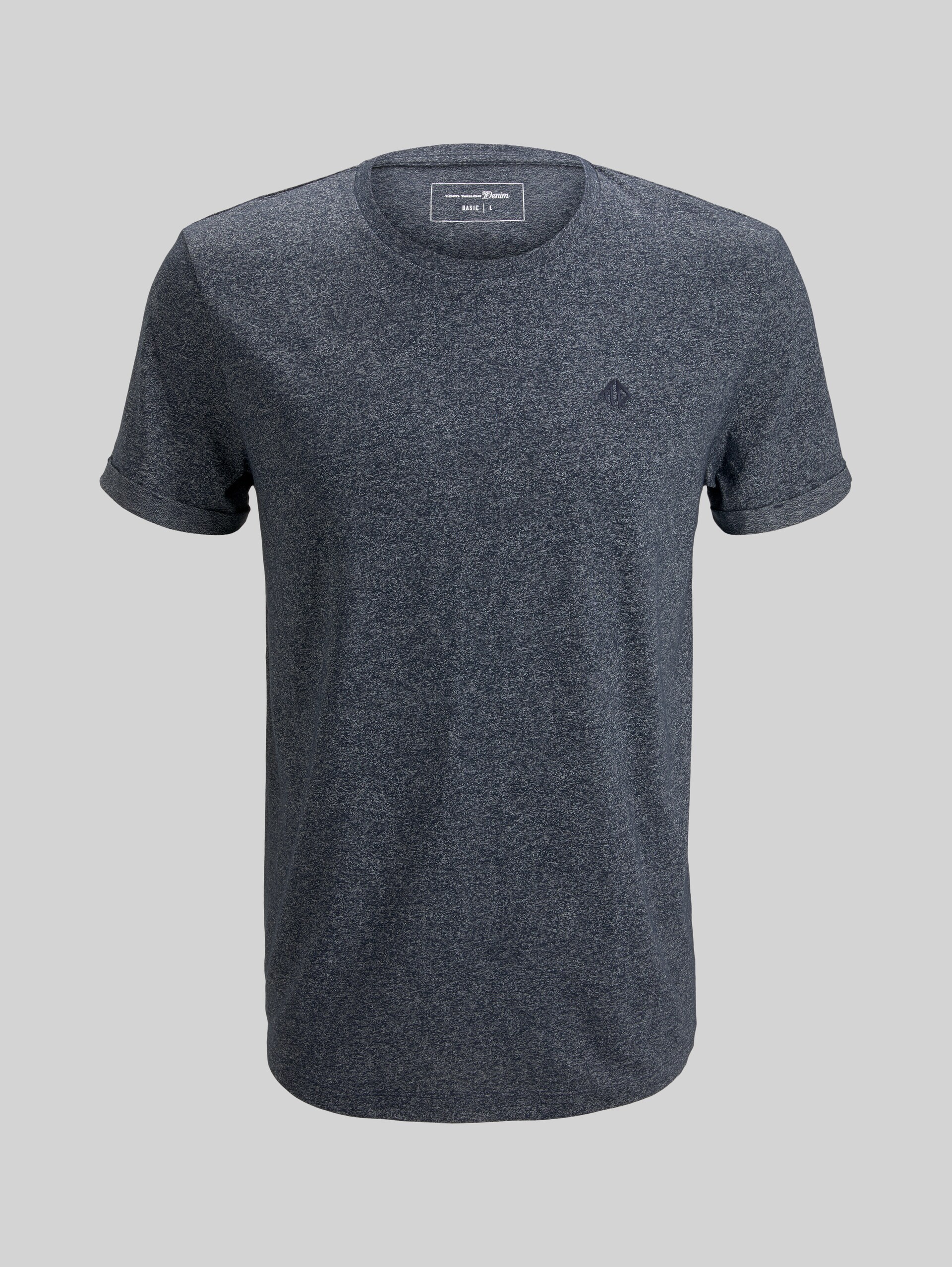 gestructureerd T-shirt - Sky Captain Blue Non-Solid - Product vooraanzicht