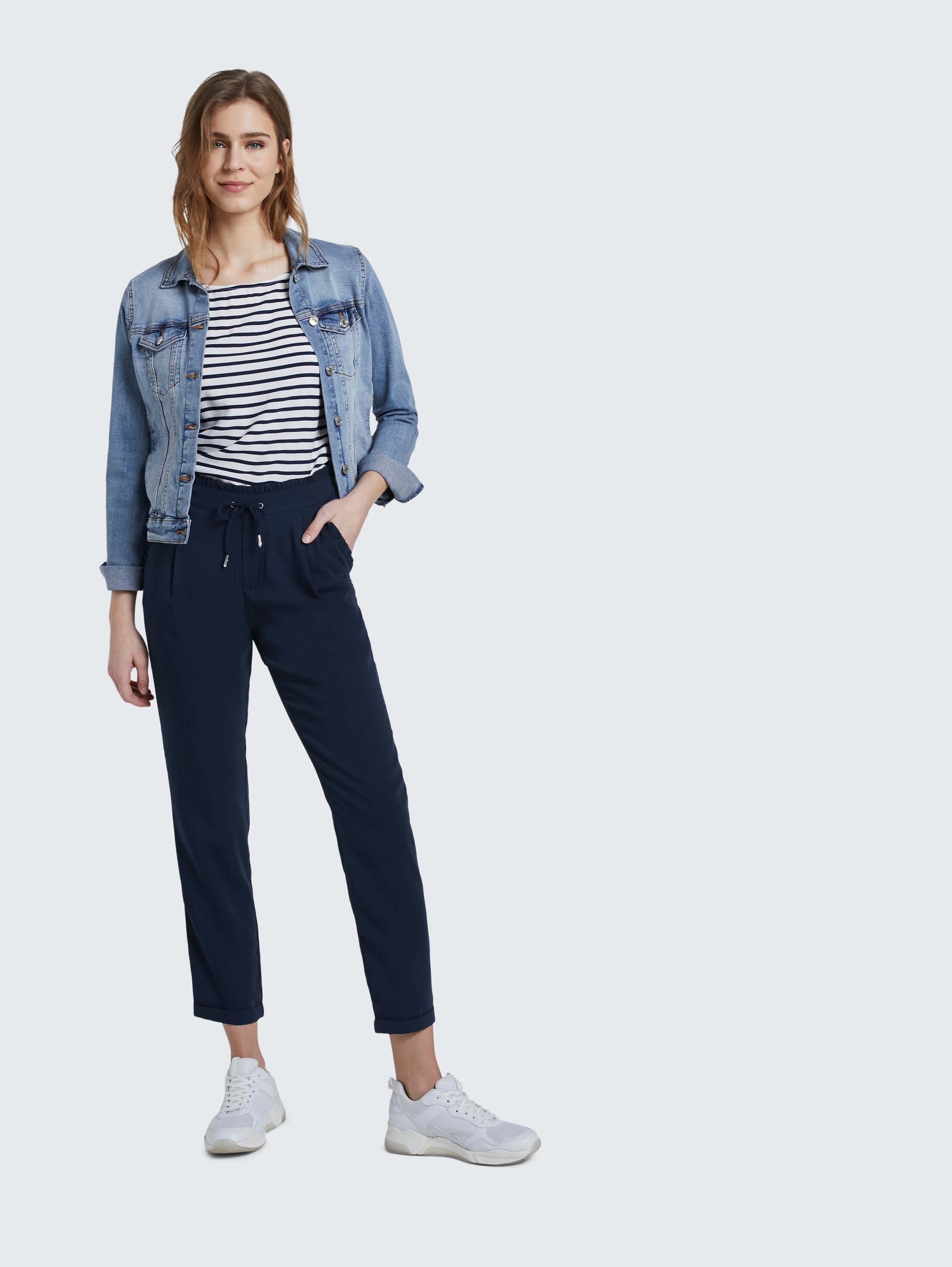 Hose mit Rüschen-Details - Real Navy Blue