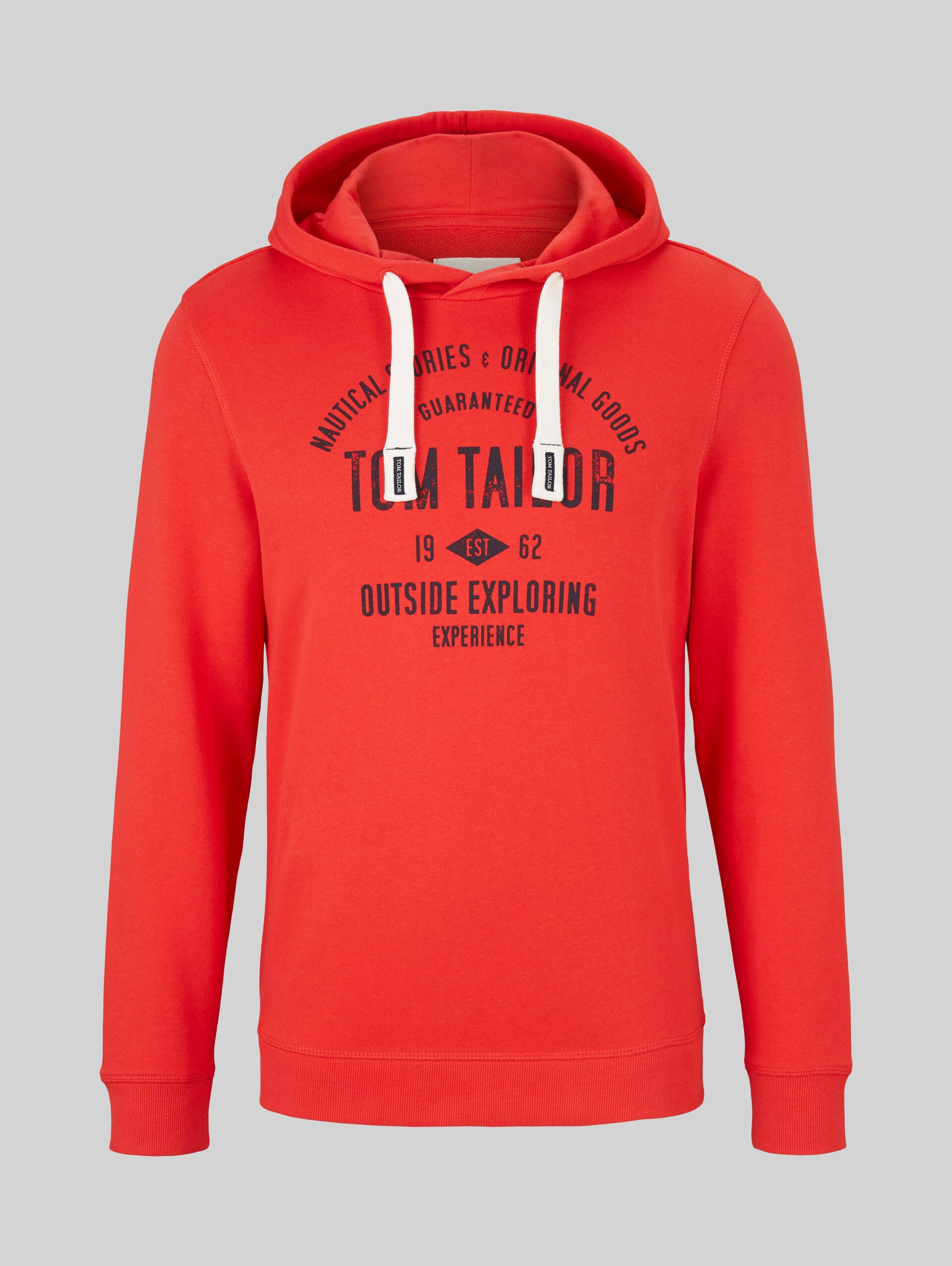 Hoodie mit Print - Powerful Red - Vorder-Produkt-Ansicht