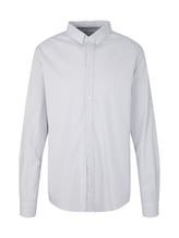 Geselecteerd, Stretch shirt met print door Tom Tailor, wit