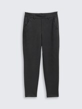 Relaxed Fit Hose mit elastischem Bund - Shale Grey Melange