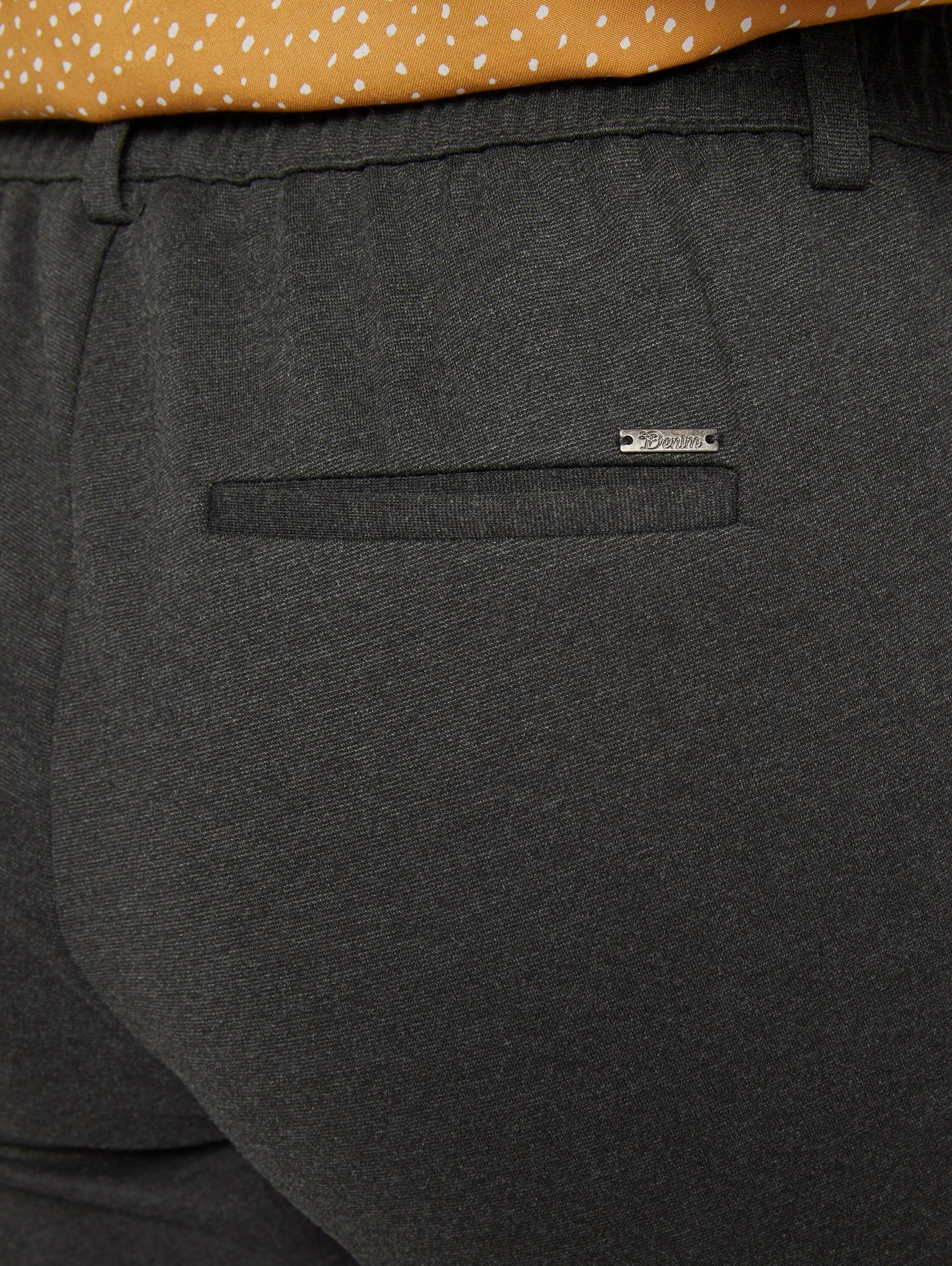 Relaxed fit broek met elastische tailleband - shale_grey_melange - 