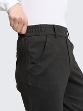 Relaxed Fit Hose mit elastischem Bund - Shale Grey Melange