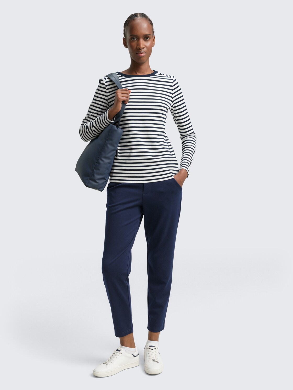 Relaxed Fit Hose mit elastischem Bund - sky captain blue