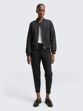 Relaxed Fit Hose mit elastischem Bund - deep black