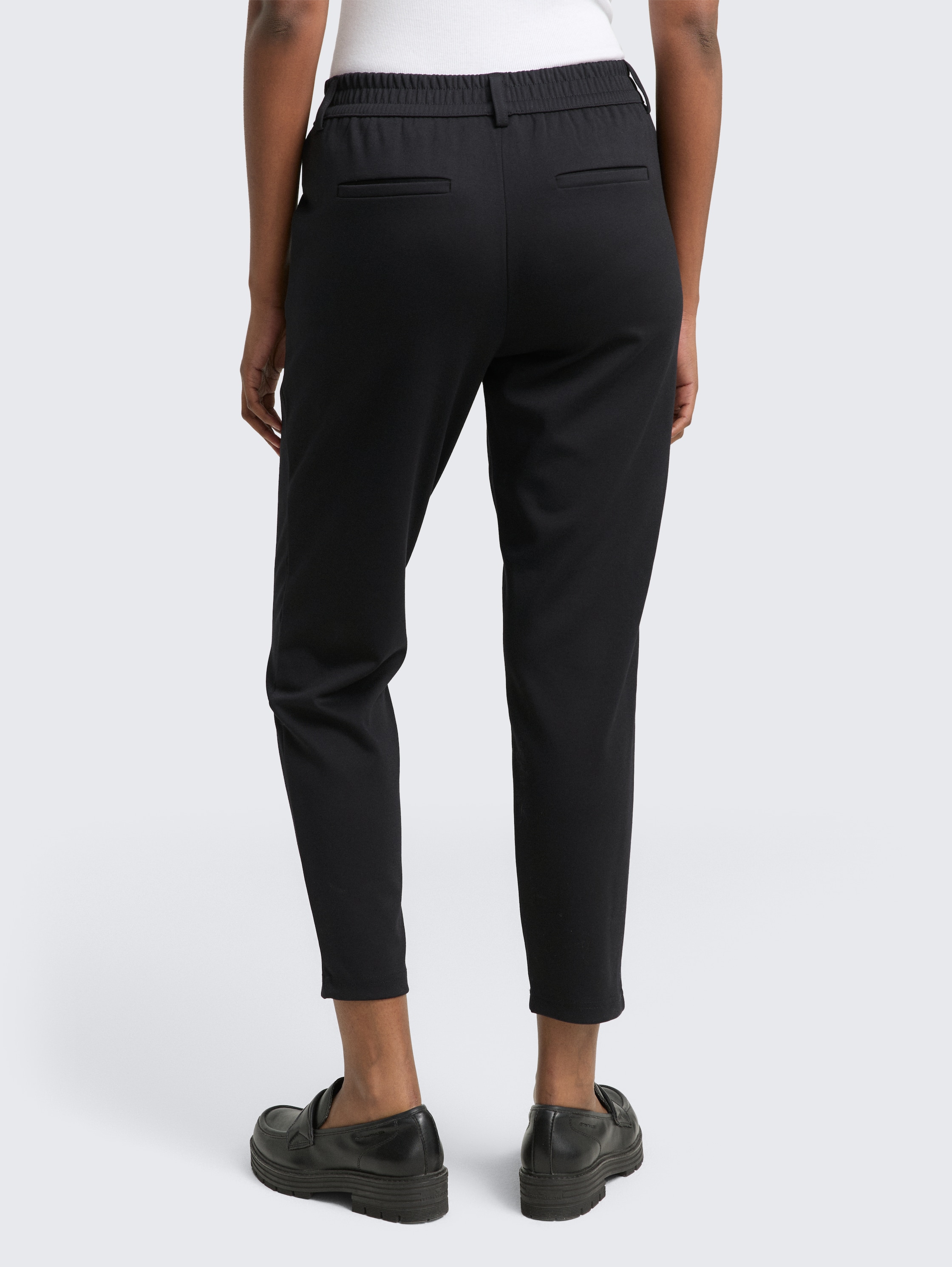 Relaxed-fit trousers with an elastic waistband - deep_black_1 - 