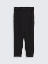 Relaxed Fit Hose mit elastischem Bund - deep black
