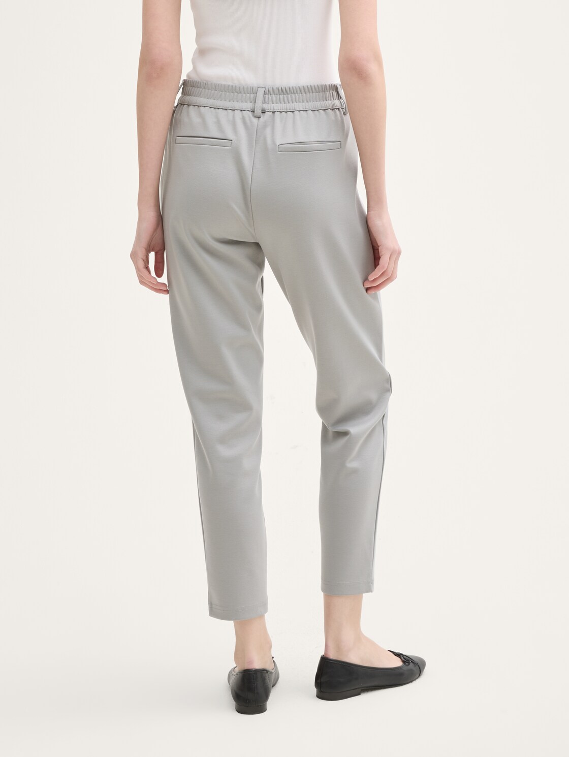 Relaxed Fit Hose mit elastischem Bund - grey fog