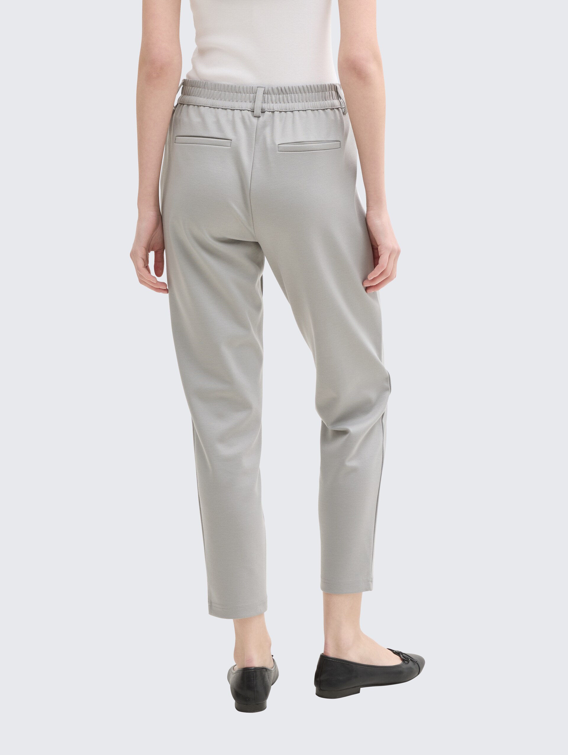 Relaxed Fit Hose mit elastischem Bund - grey fog