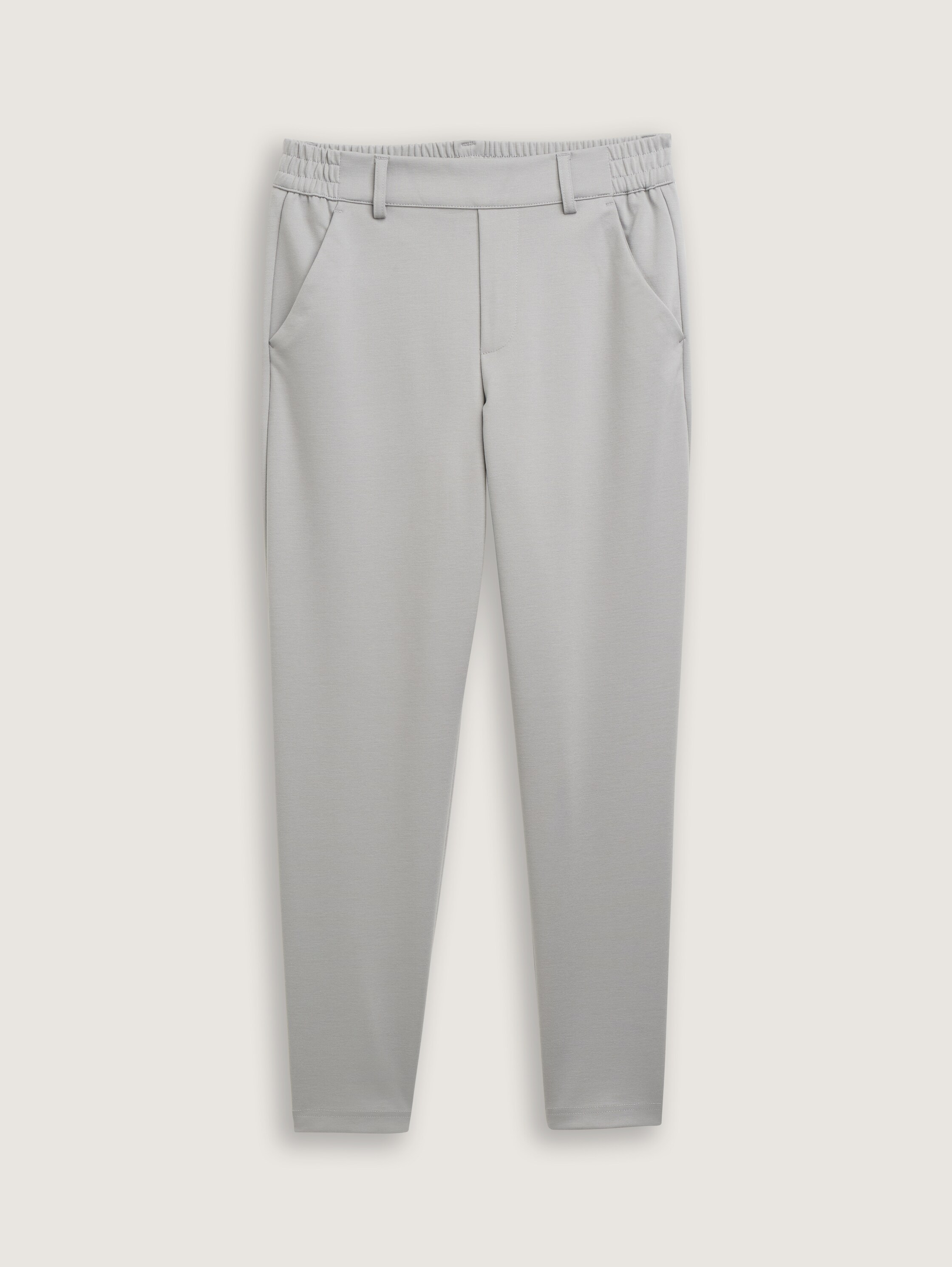 Relaxed Fit Hose mit elastischem Bund - grey_fog - 