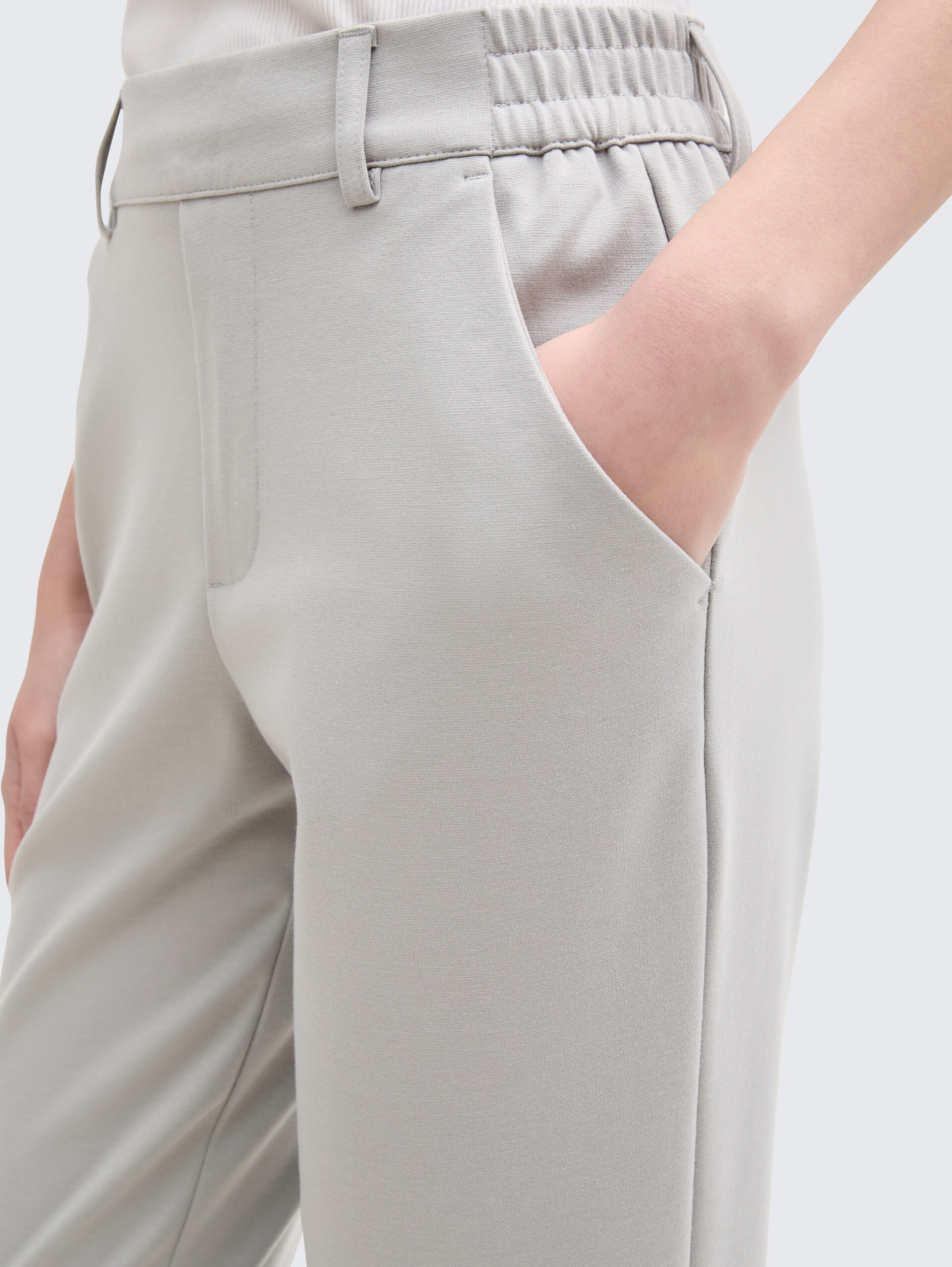 Relaxed Fit Hose mit elastischem Bund - grey fog