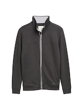 Sélectionné, Veste sweat à col montant par Tom Tailor, gris