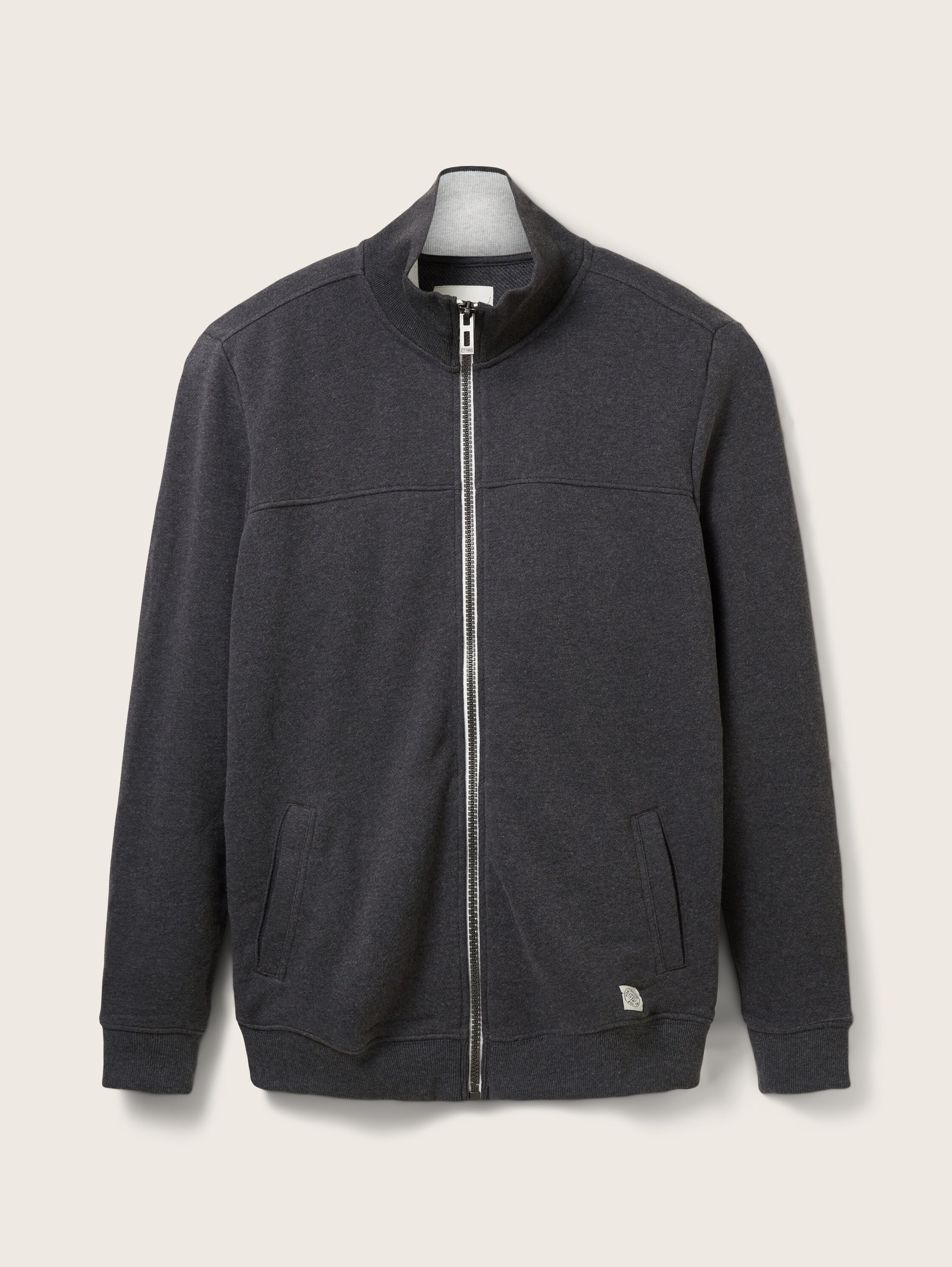Veste sweat à col montant - Dark Grey Melange