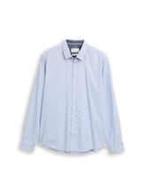 Geselecteerd, Slim Fit-overhemd met gestructureerde stof door Tom Tailor, blauw