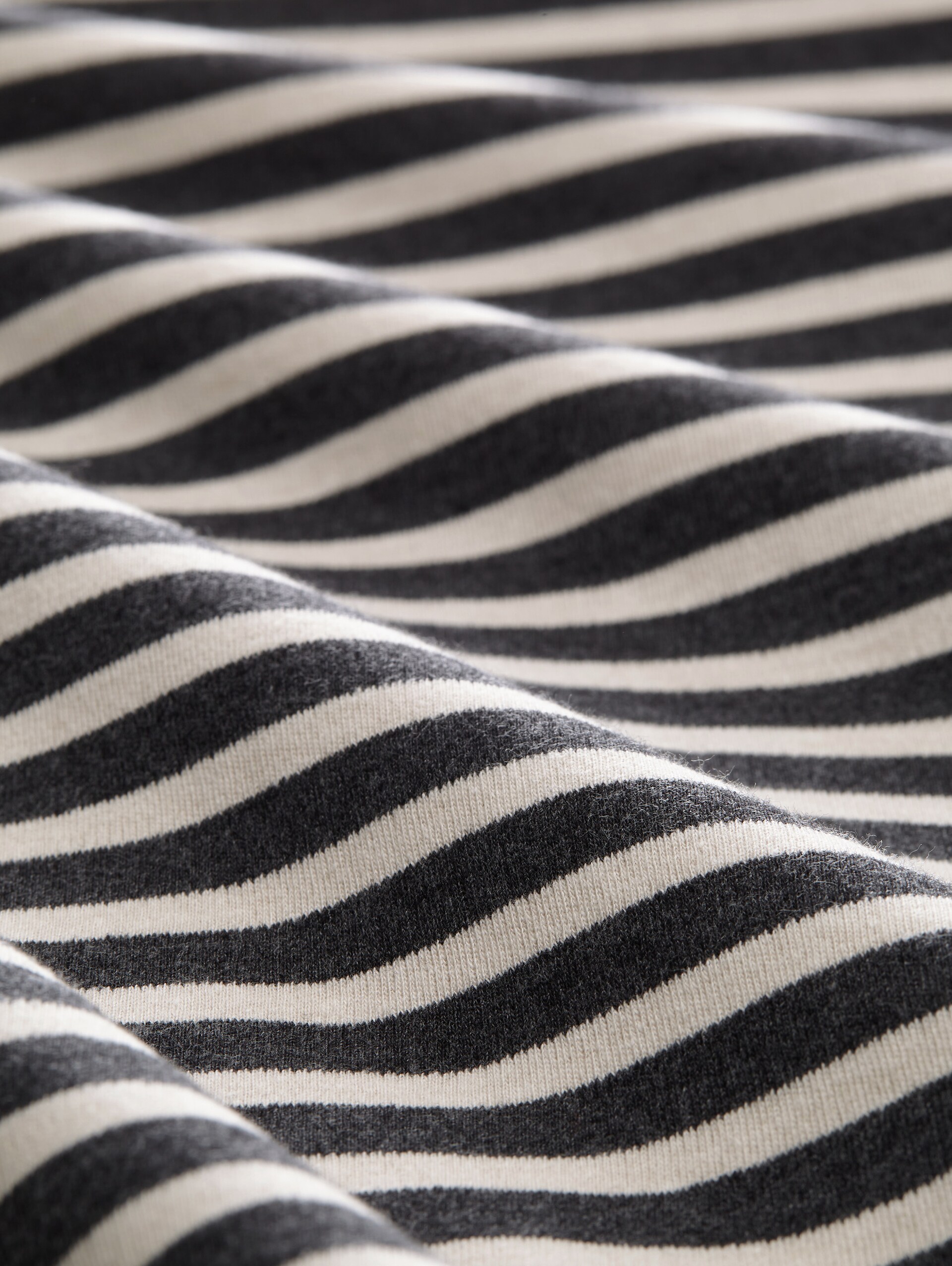 Shirt met lange mouwen en streepmotief - grey beige stripe - Materiaalweergave