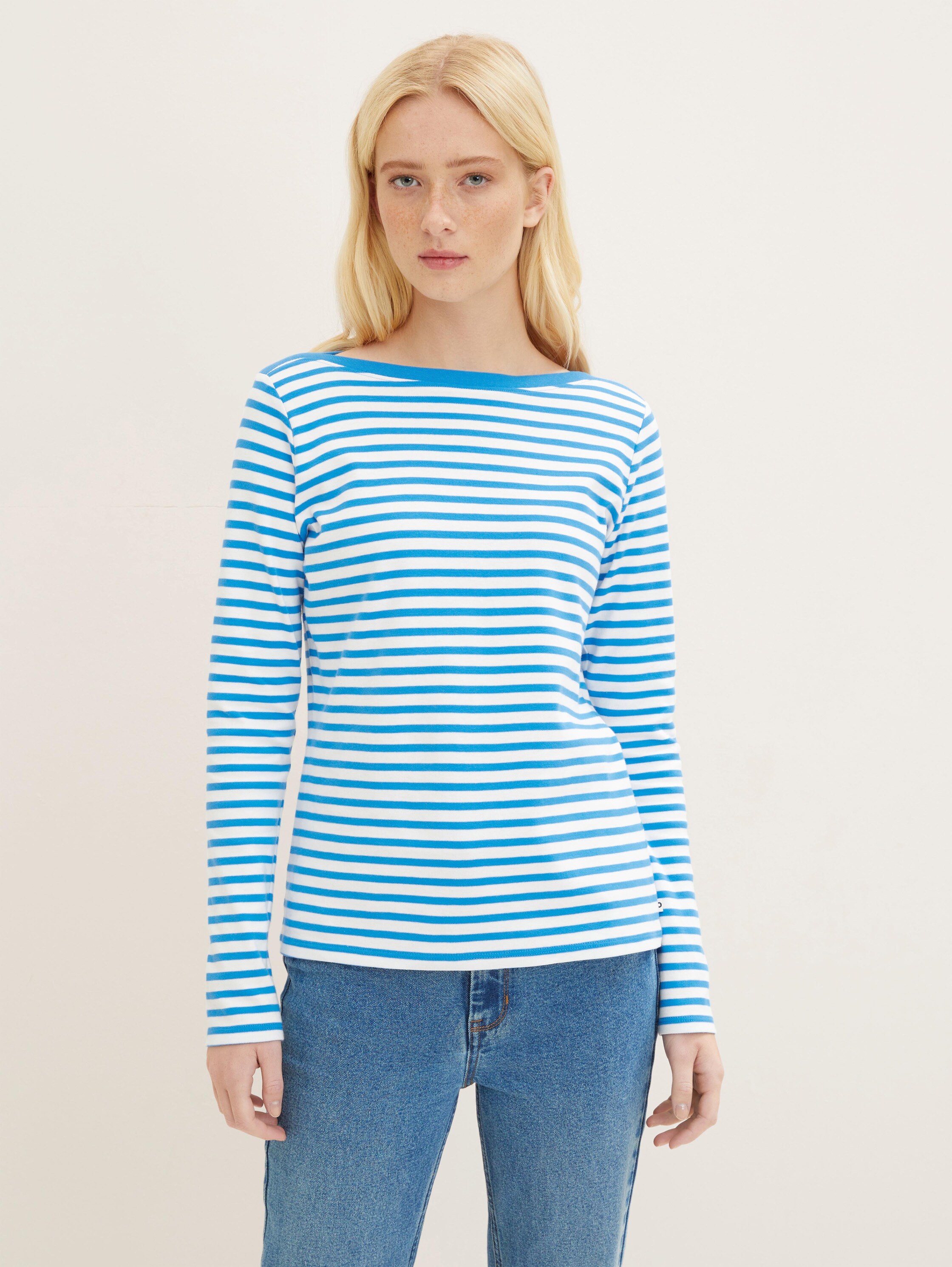 Gestreiftes Langarmshirt mit Bio-Baumwolle - 3