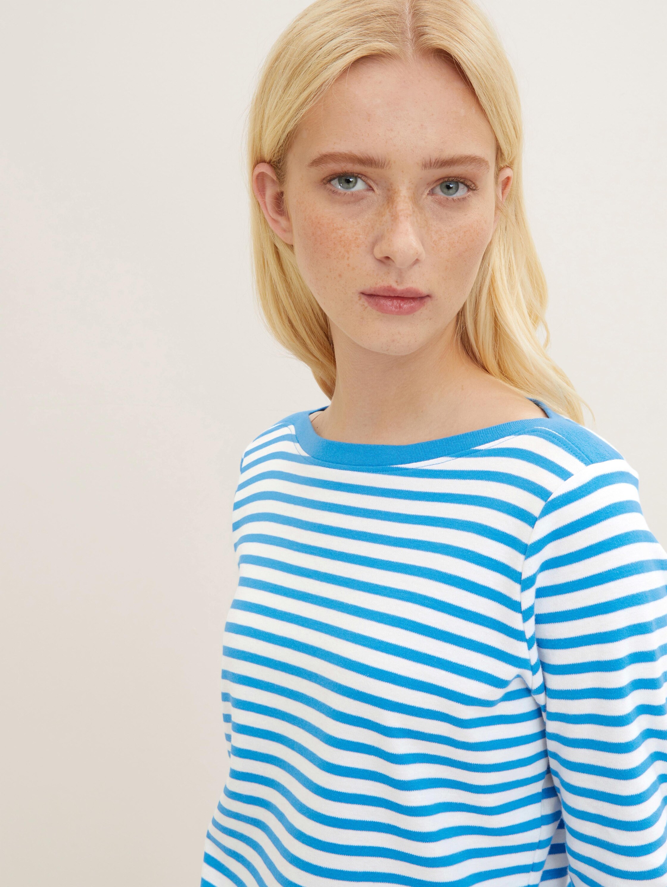 Gestreiftes Langarmshirt mit Bio-Baumwolle - 6