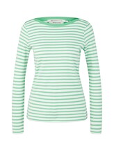 Niet geselecteerd, Shirt met lange mouwen en streepmotief door Tom Tailor, groen
