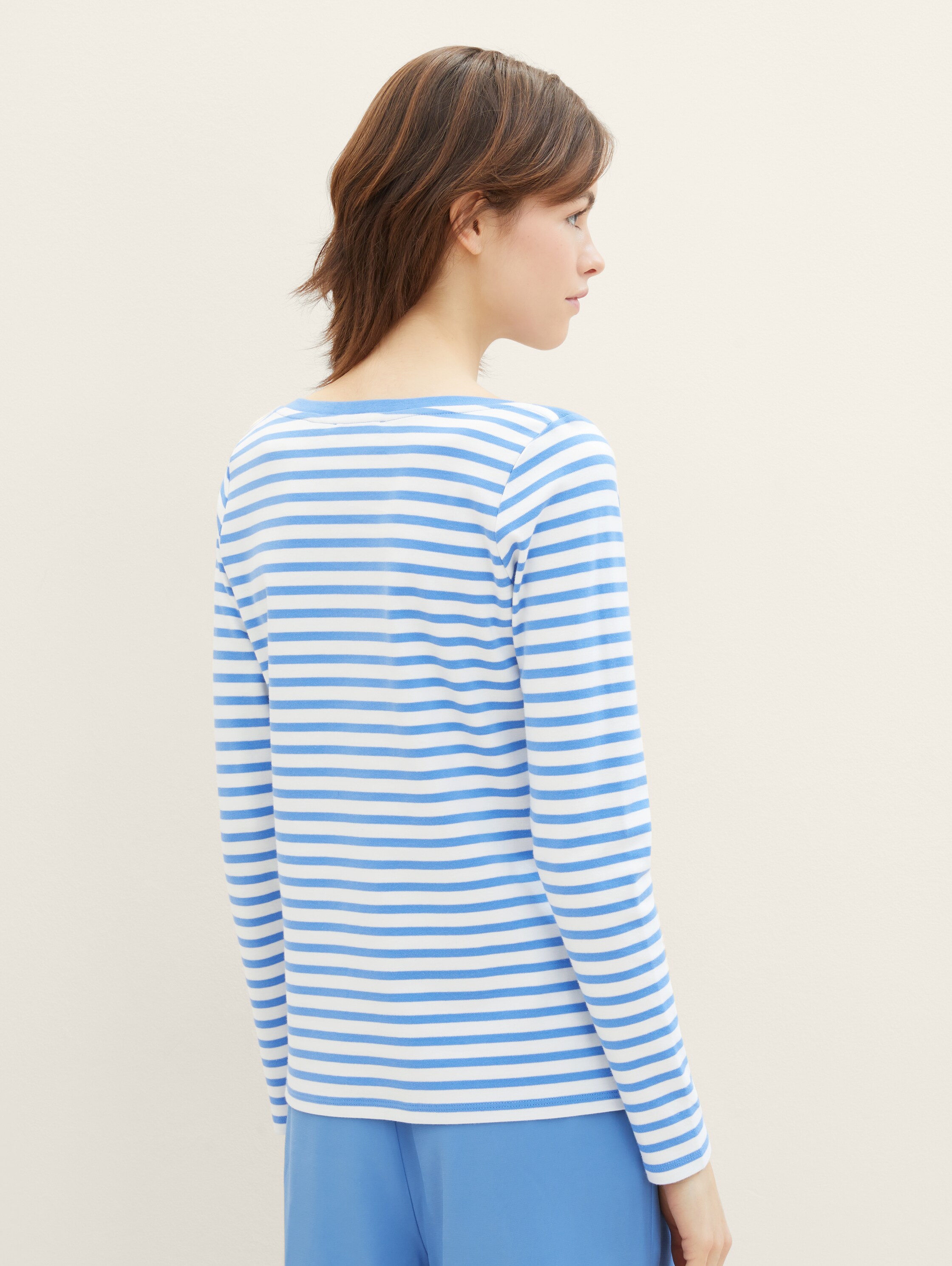 Gestreiftes Langarmshirt mit Bio-Baumwolle - 4
