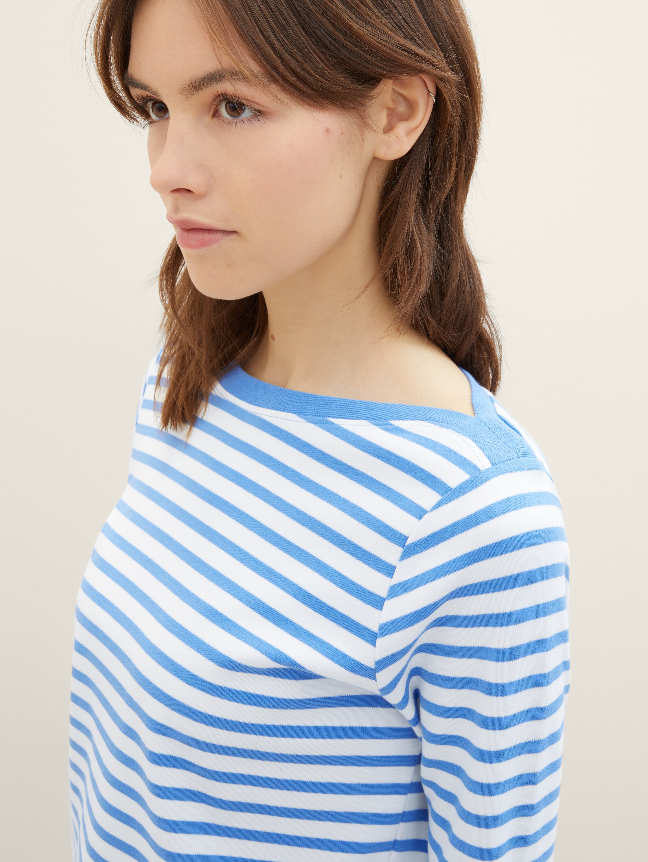 Gestreiftes Langarmshirt mit Bio-Baumwolle - 6