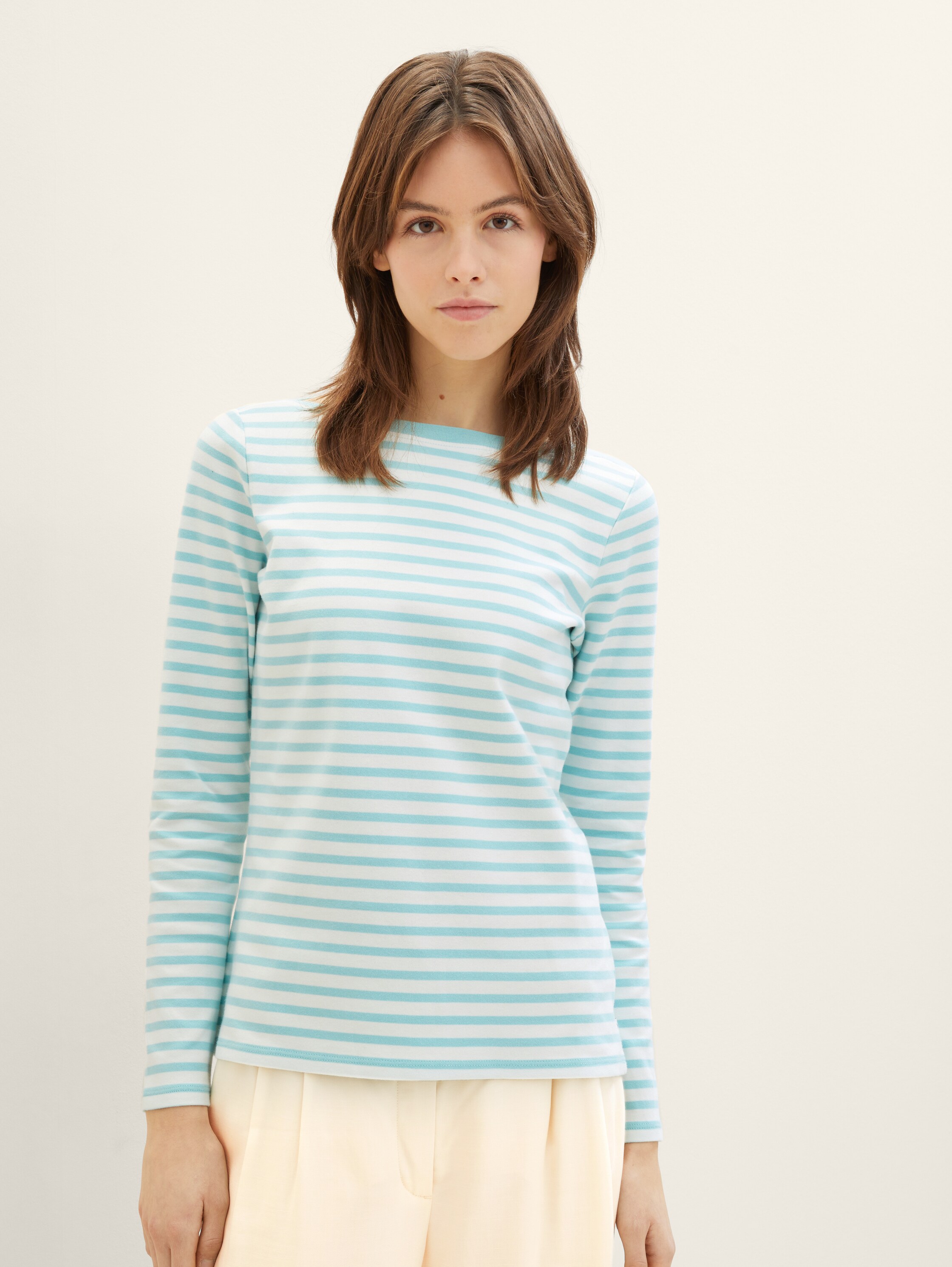 Gestreiftes Langarmshirt mit Bio-Baumwolle - 3