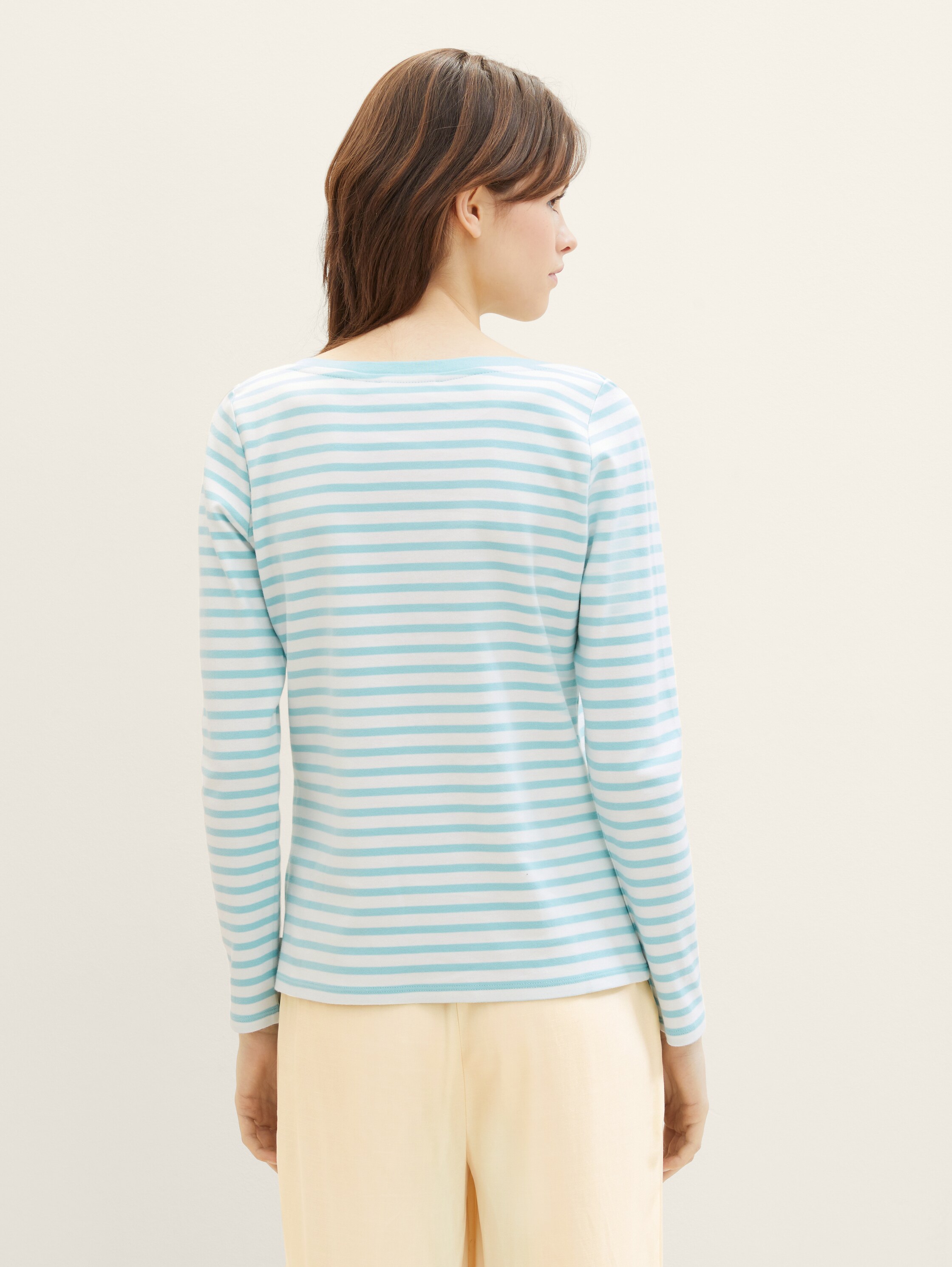 Gestreiftes Langarmshirt mit Bio-Baumwolle - 4