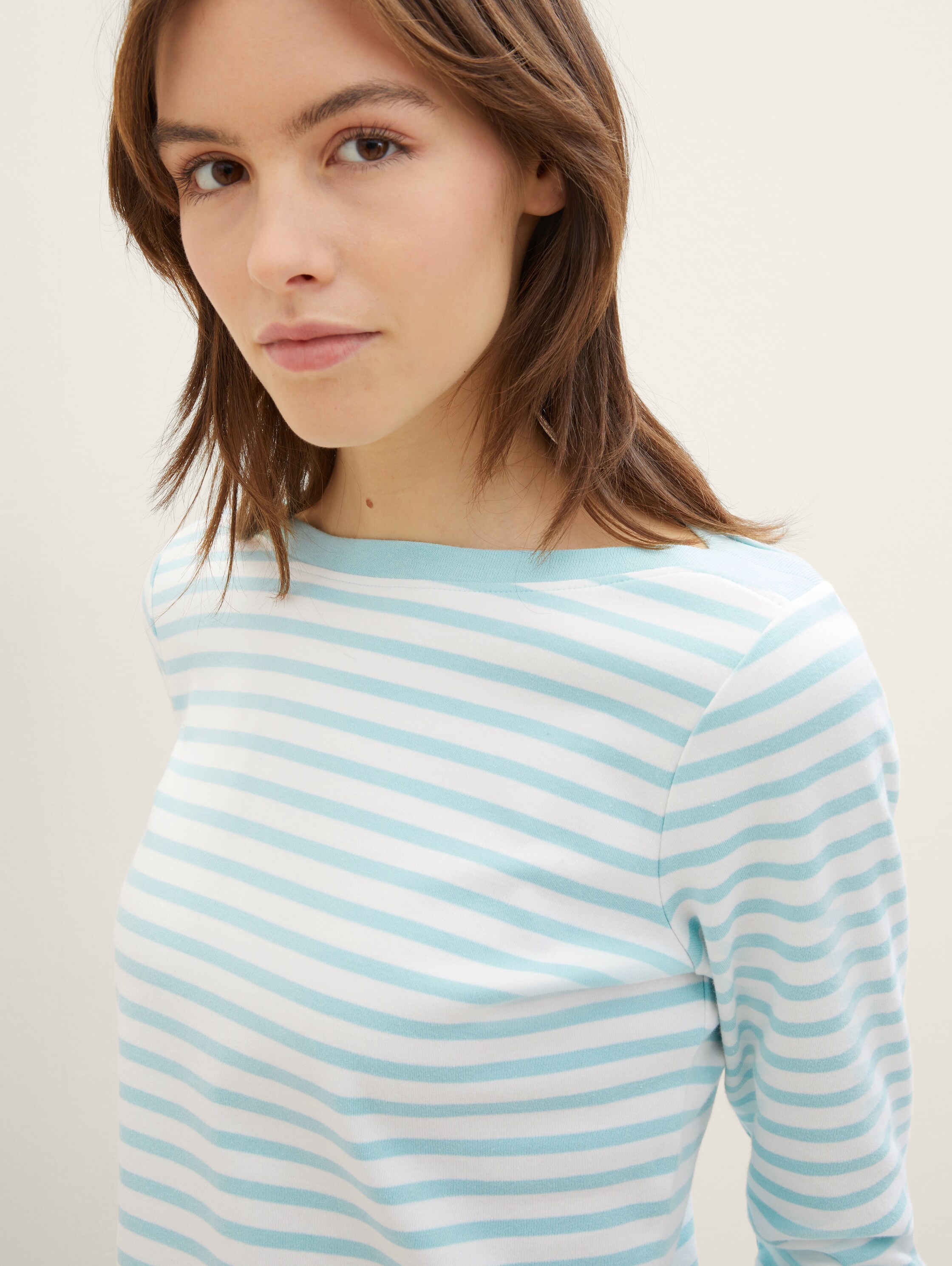 Gestreiftes Langarmshirt mit Bio-Baumwolle - 6