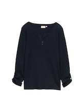 Non sélectionné, T-shirt à manches longues avec fonction turn-up par , bleu