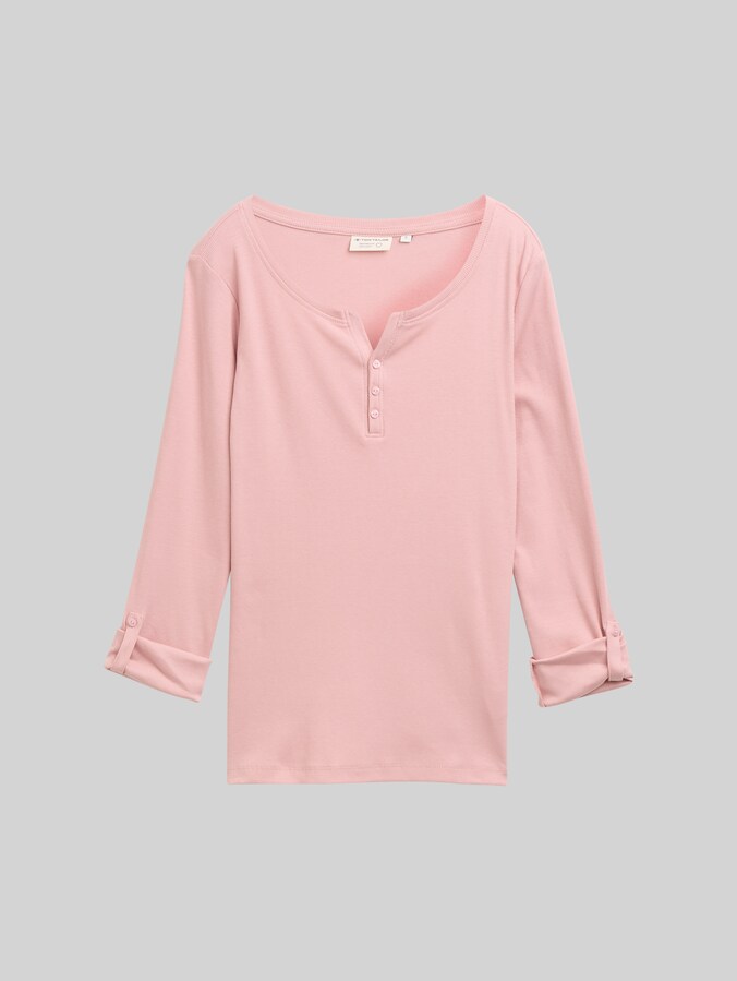 T-shirt à manches longues avec fonction retroussable par Women, Morning Pink