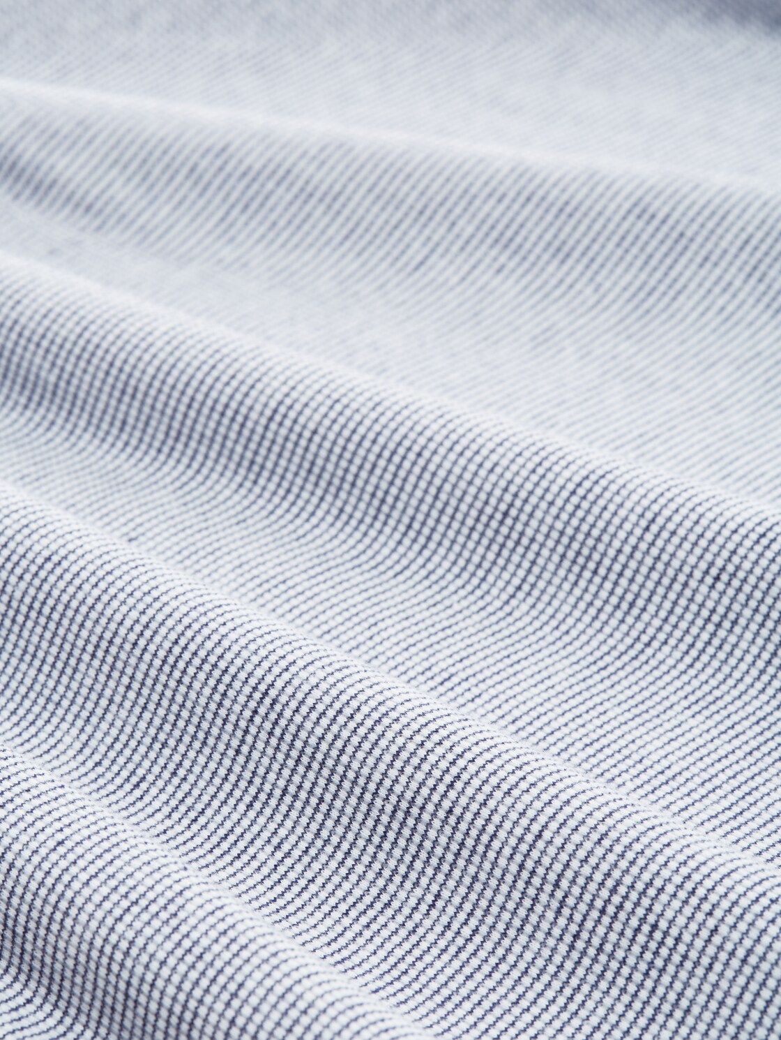 Langarmshirt mit Bio-Baumwolle - offwhite navy small stripe - Material-Ansicht