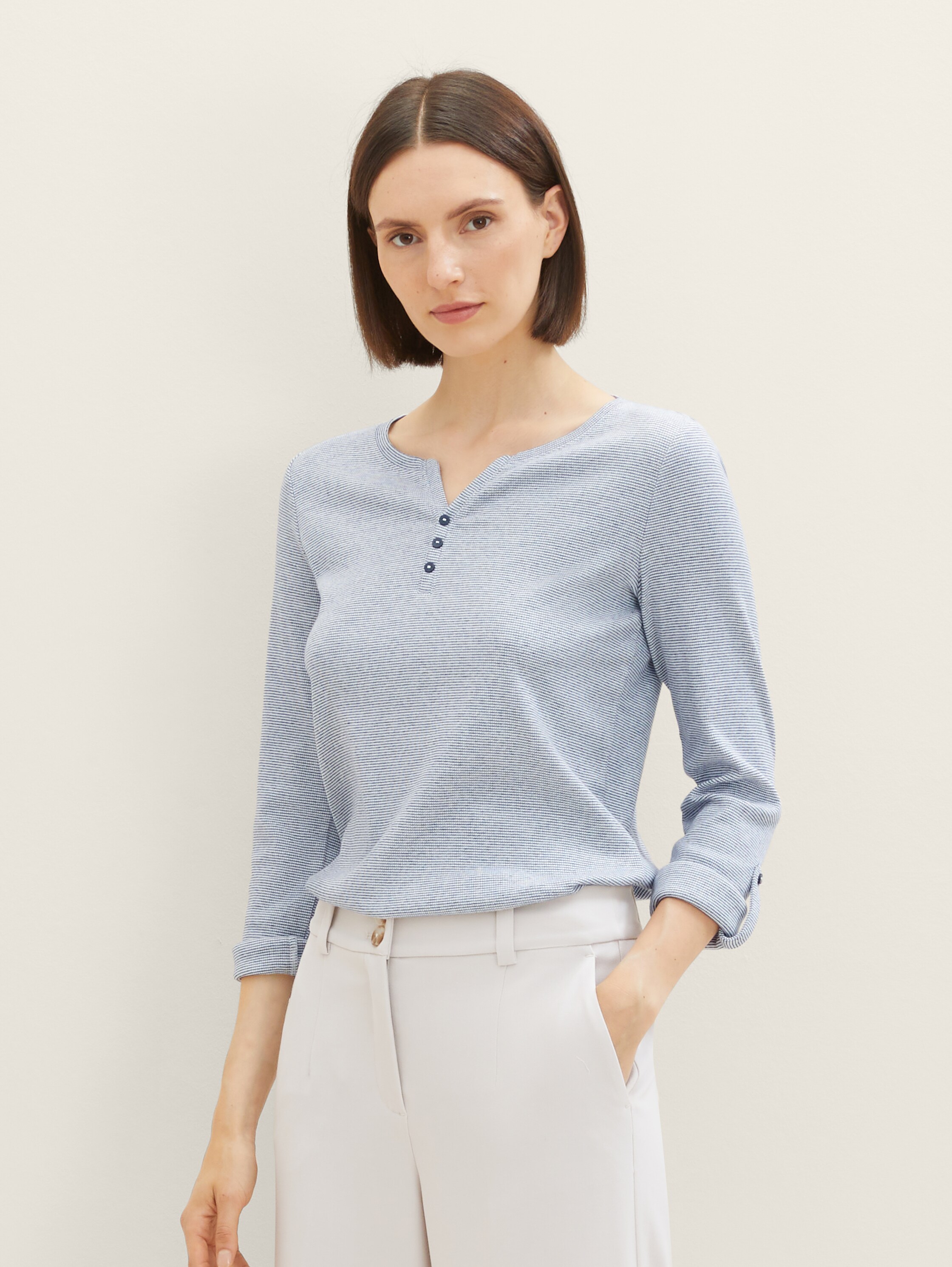 Langarmshirt mit Bio-Baumwolle - 1