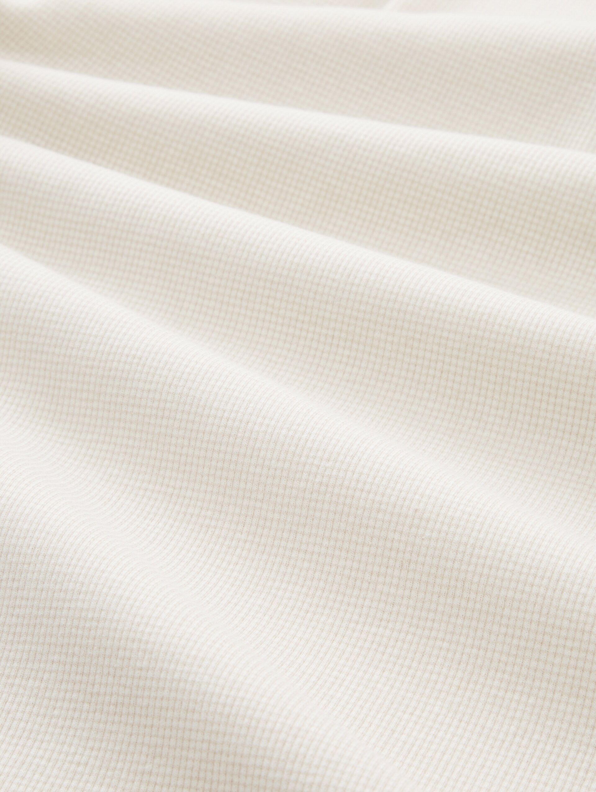 Langarmshirt mit Turn-Up-Funktion - offwhite grey small stripe - Material-Ansicht