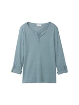 Niet geselecteerd, Shirt met lange mouwen en oprolfunctie door , wit