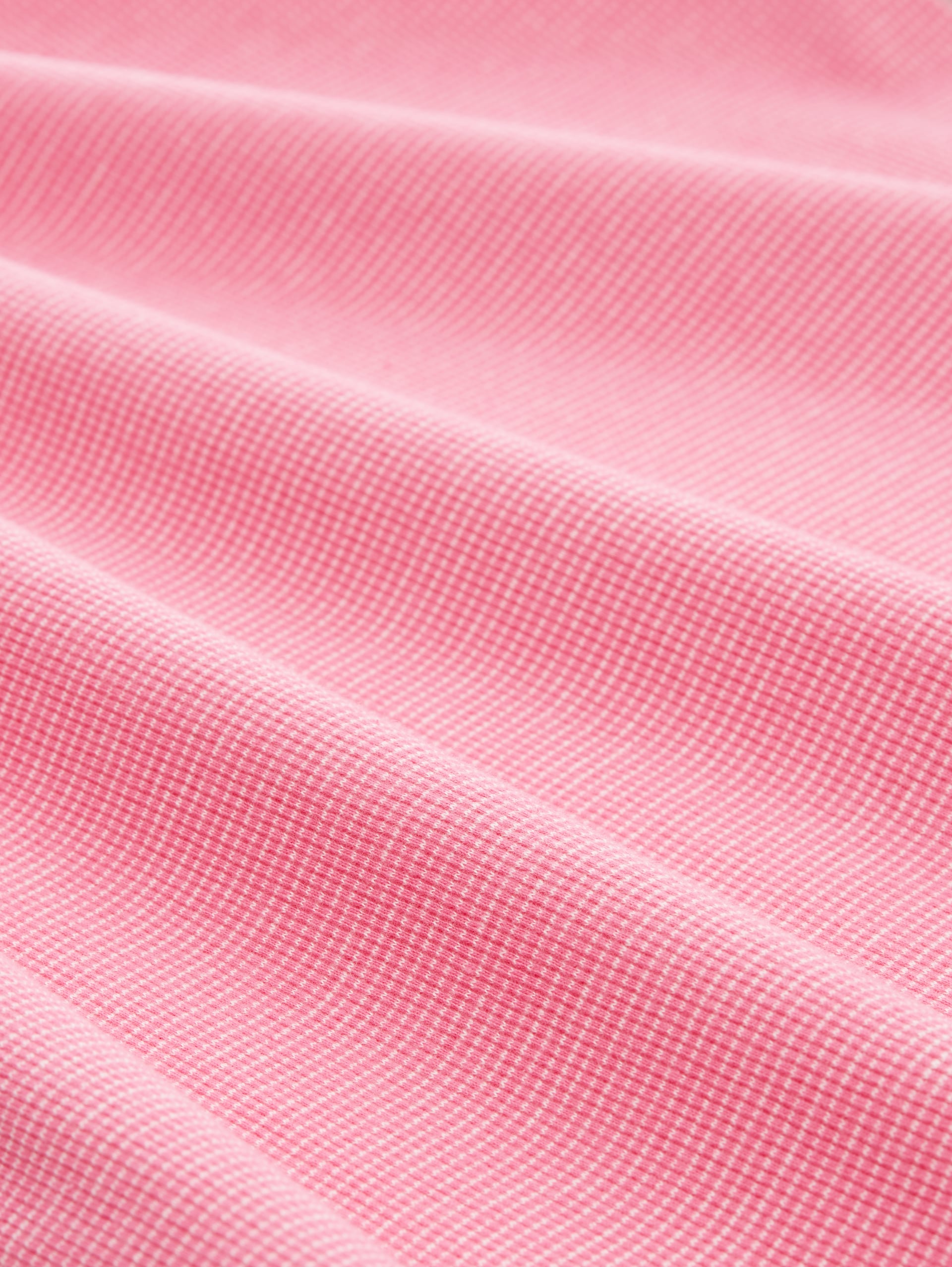 Shirt met lange mouwen en omgeslagen mouwen - pink offwhite stripe ck - Materiaalweergave