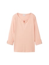 Ausgewählt, Langarmshirt mit Turn-Up-Funktion von Tom Tailor, orange
