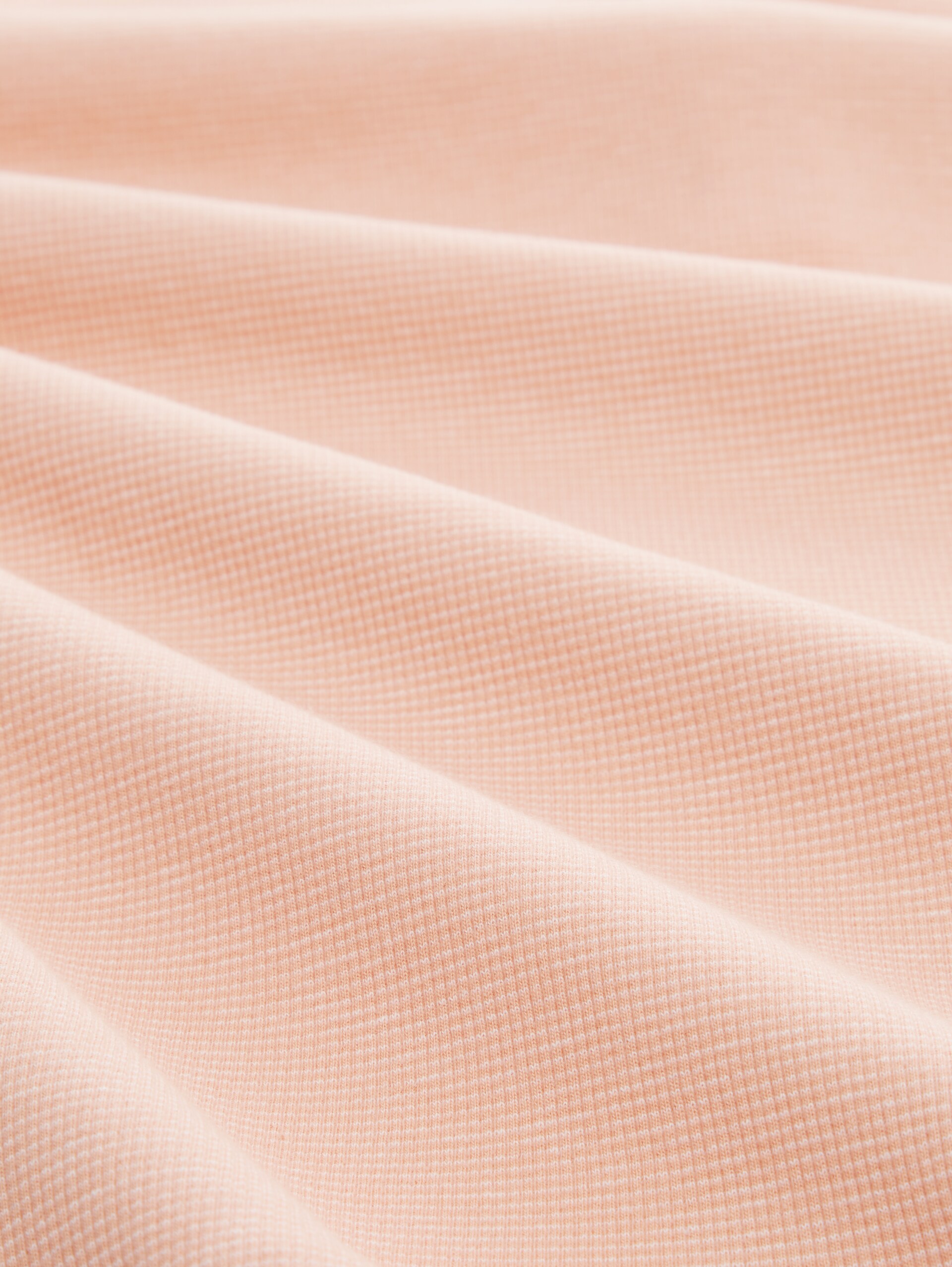 Langarmshirt mit Turn-Up-Funktion - apricot offwhite stripe ck - Material-Ansicht
