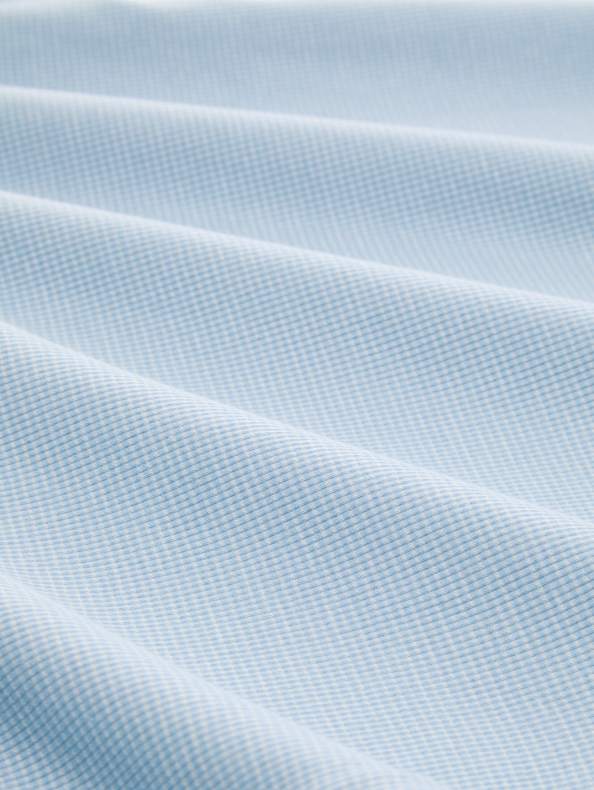 Langarmshirt mit Turn-Up-Funktion - light fjord blue white stripe - Material-Ansicht